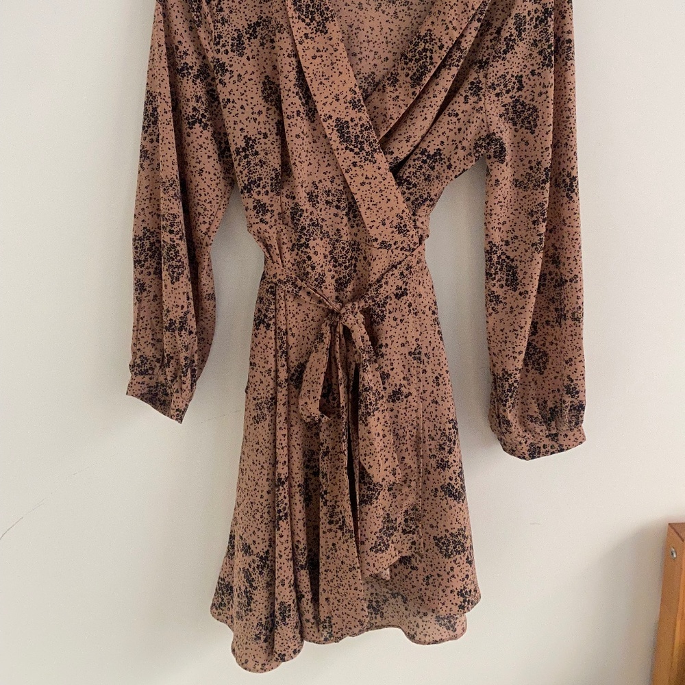 Flouncy wrap dress